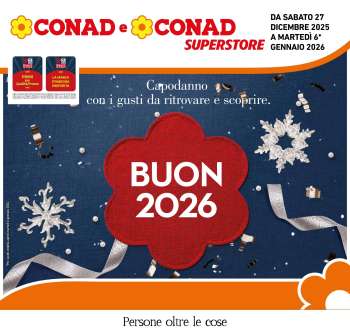 Volantino Conad Superstore - 27/12/2025 - 6/1/2026.