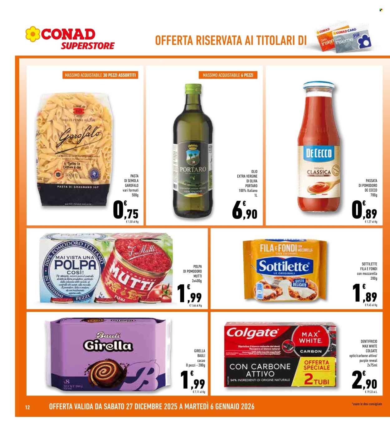 Volantino Conad Superstore - 27/12/2025 - 6/1/2026. Pagina 12
