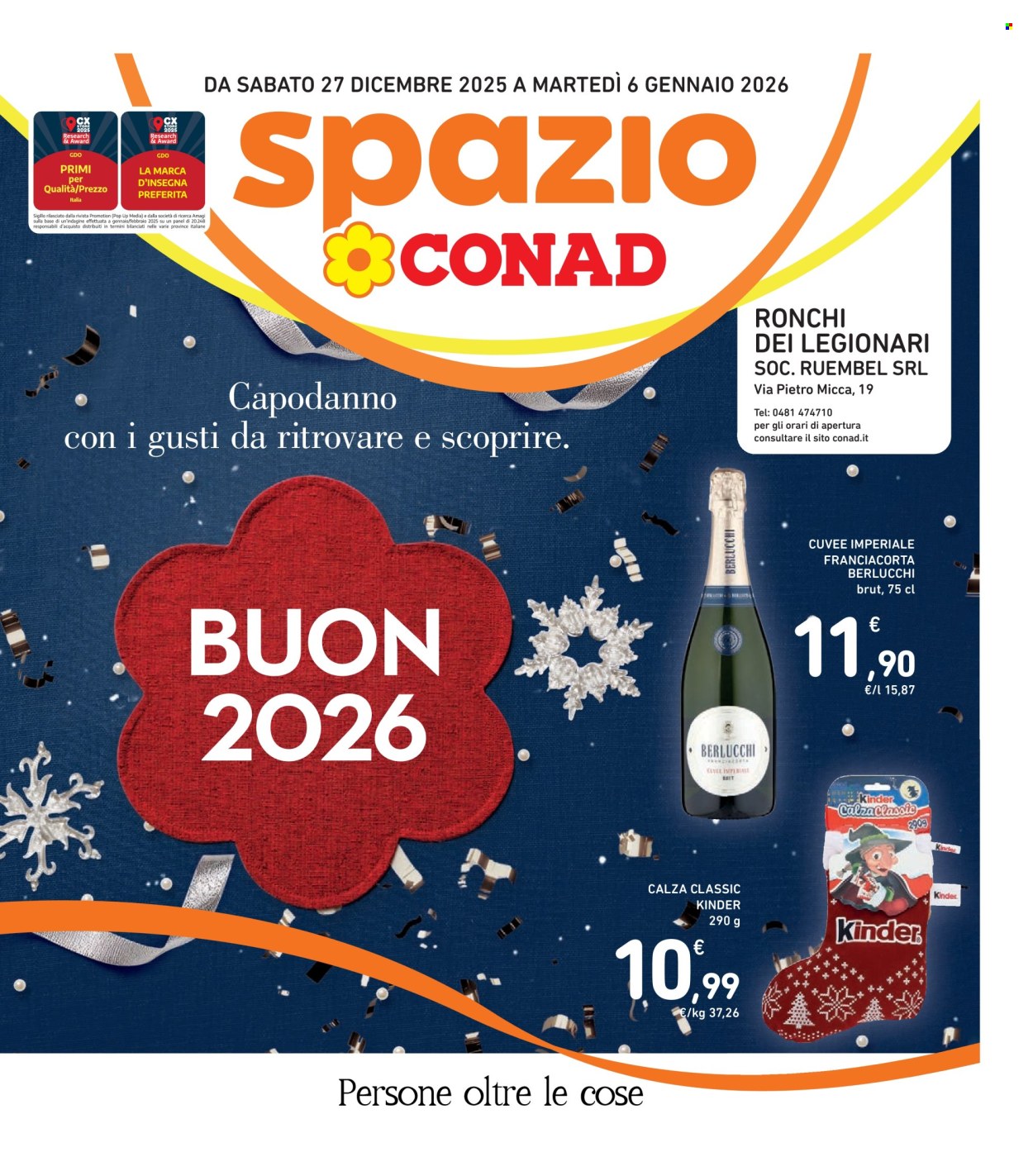 Volantino Spazio Conad - 27/12/2025 - 6/1/2026. Pagina 1
