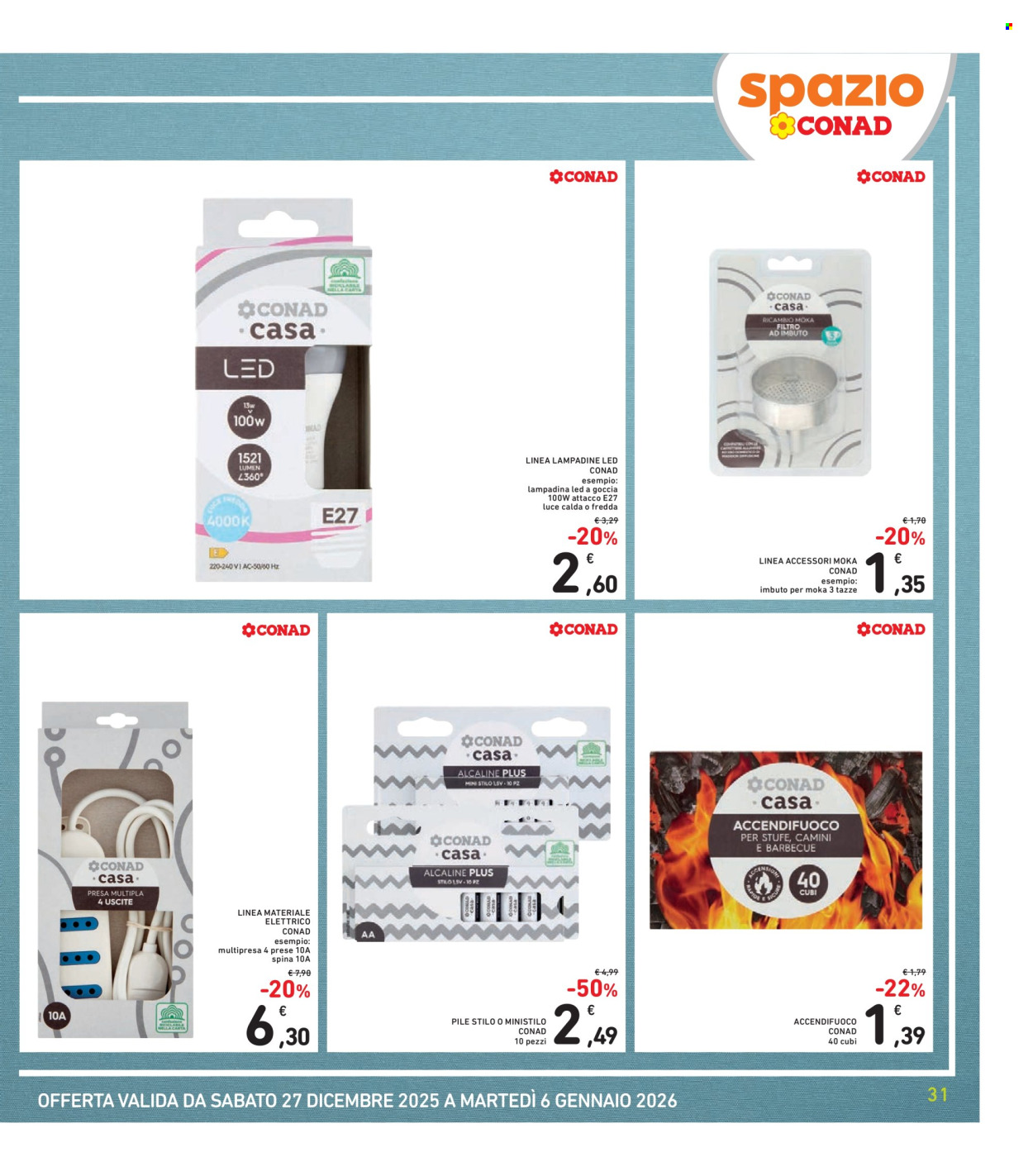 Volantino Spazio Conad - 27/12/2025 - 6/1/2026. Pagina 31