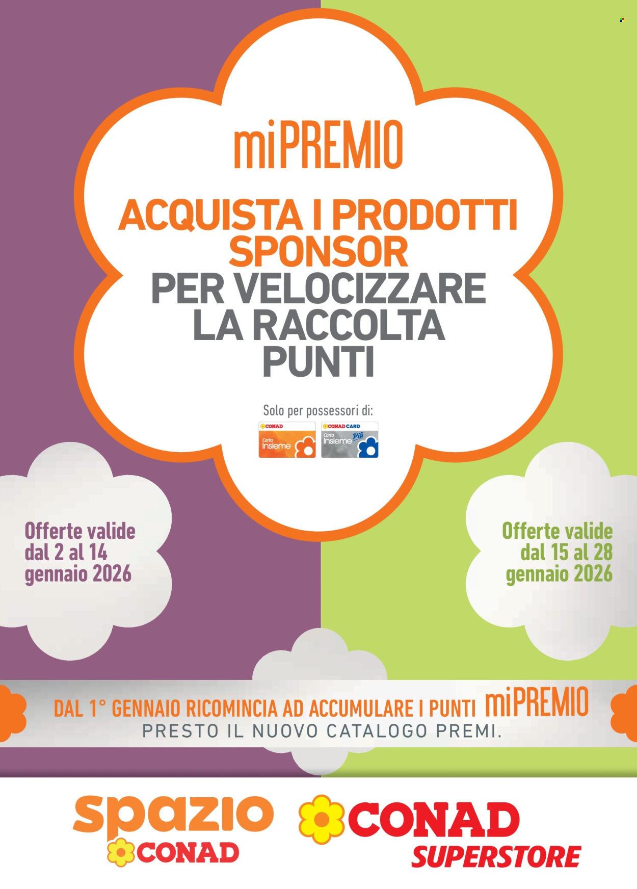 Volantino Conad - 2/1/2026 - 28/1/2026. Pagina 1