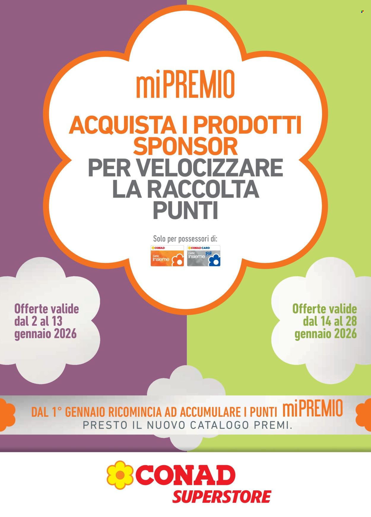 Volantino Conad - 2/1/2026 - 28/1/2026. Pagina 1