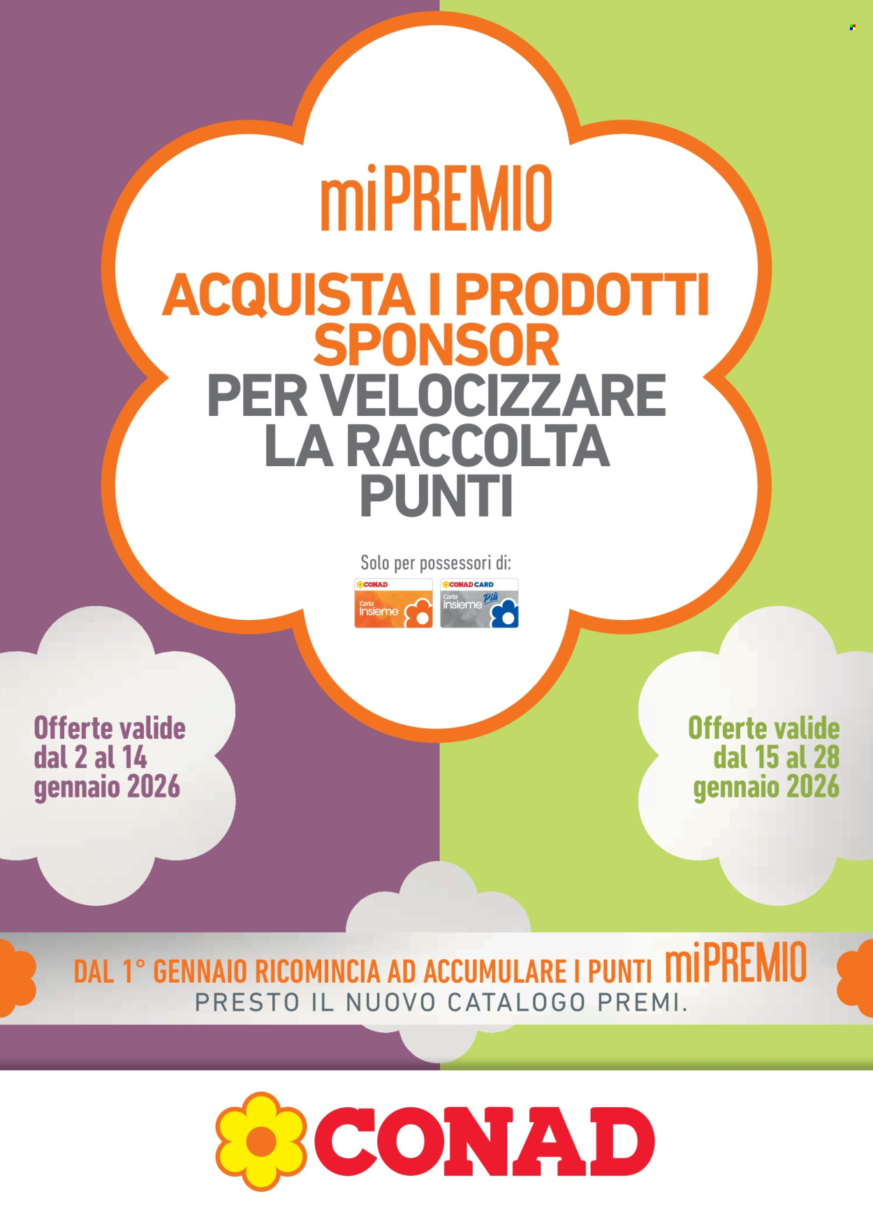 Volantino Conad - 2/1/2026 - 28/1/2026. Pagina 1