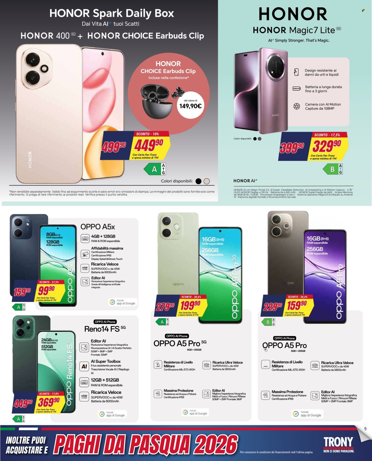 Volantino Trony - 27/12/2025 - 14/1/2026. Pagina 9