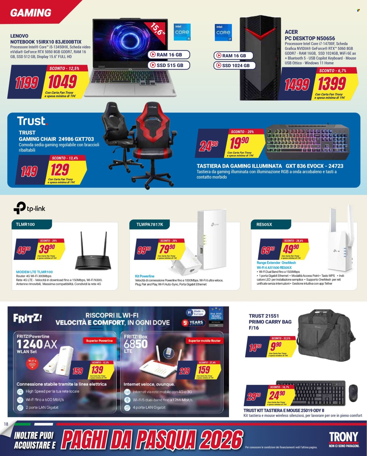 Volantino Trony - 27/12/2025 - 14/1/2026. Pagina 18