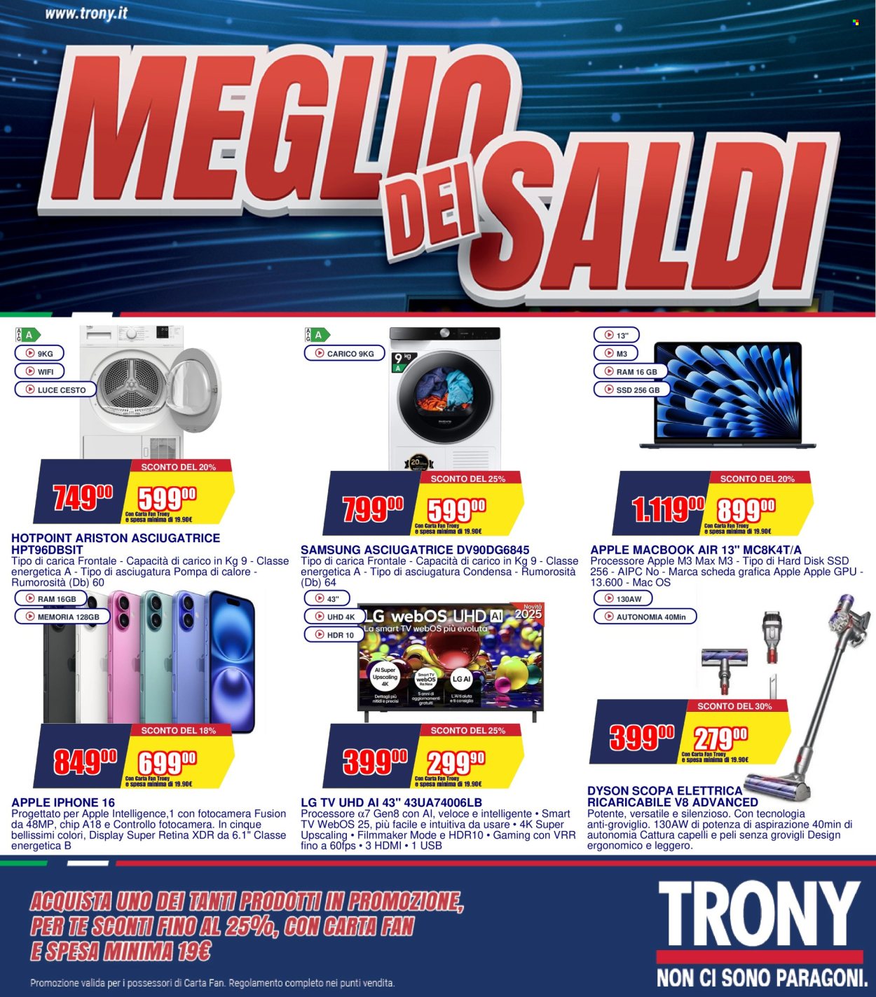 Volantino Trony. Pagina 1