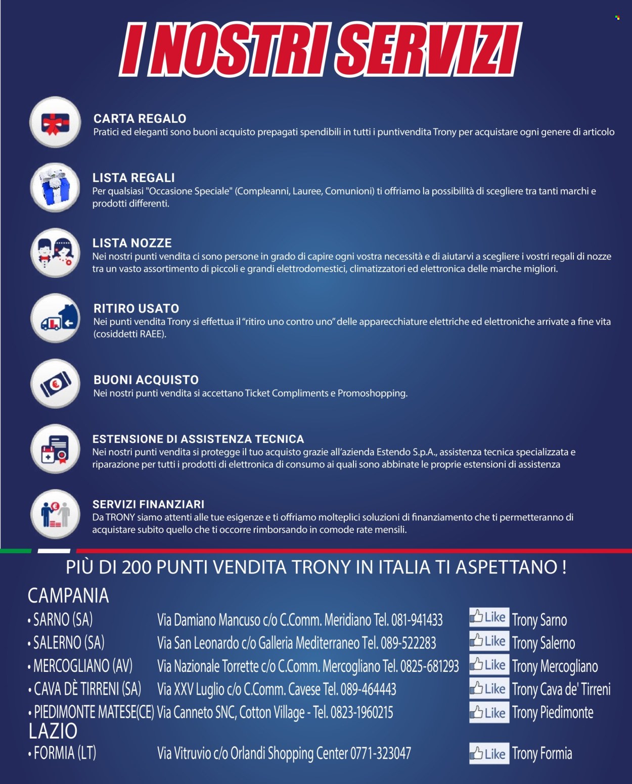 Volantino Trony. Pagina 22