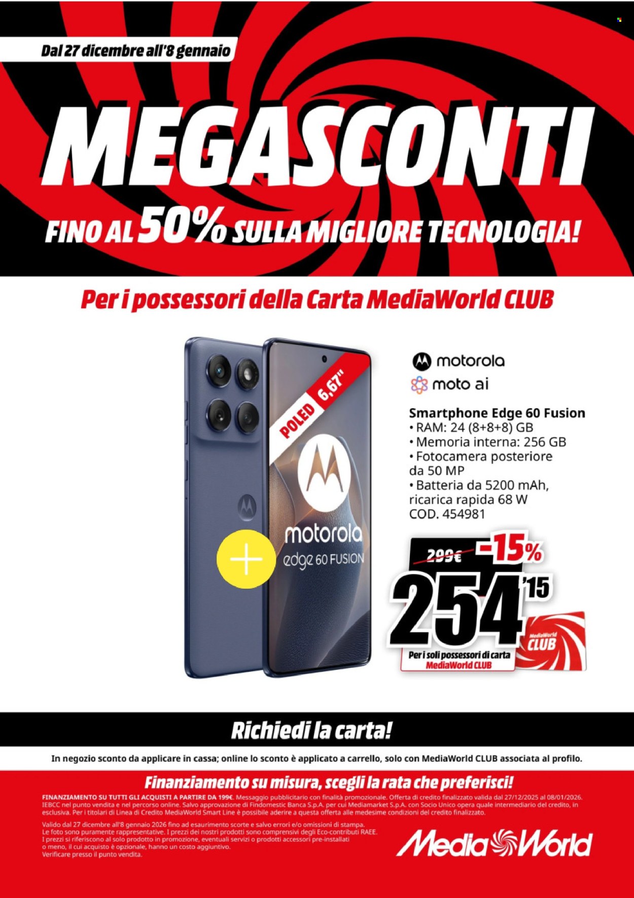 Volantino MediaWorld - 27/12/2025 - 8/1/2026. Pagina 6