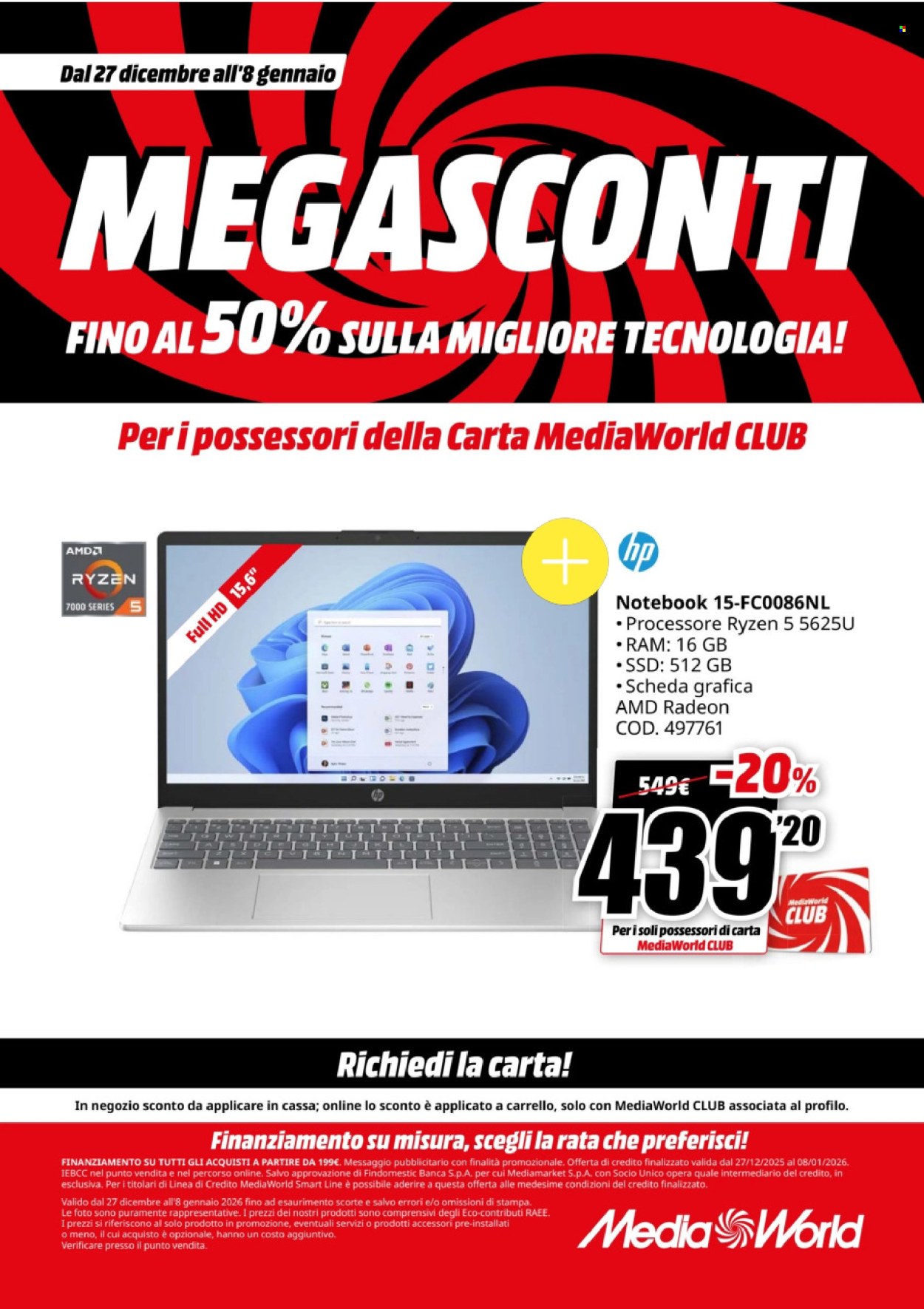 Volantino MediaWorld - 27/12/2025 - 8/1/2026. Pagina 17
