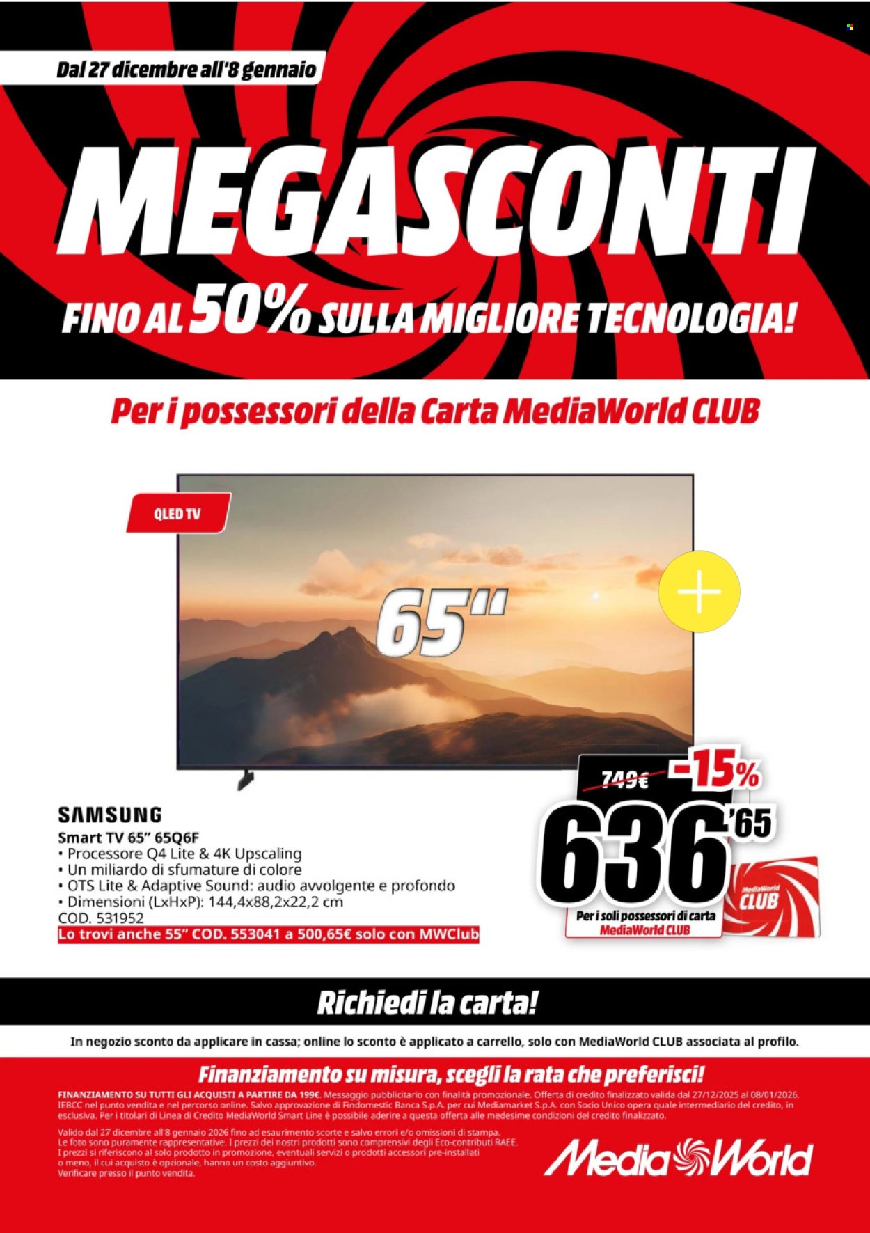 Volantino MediaWorld - 27/12/2025 - 8/1/2026. Pagina 35