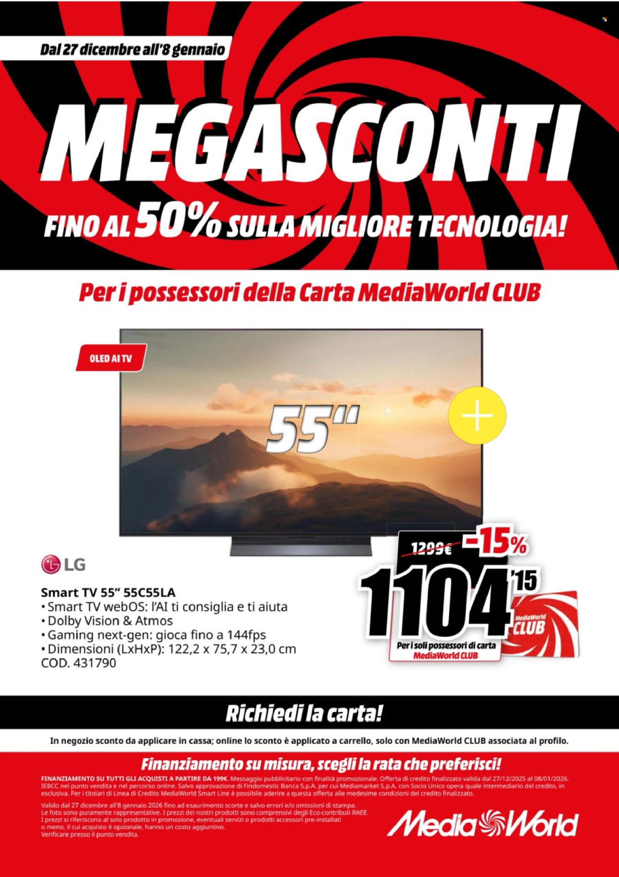 Volantino MediaWorld - 27/12/2025 - 8/1/2026. Pagina 36