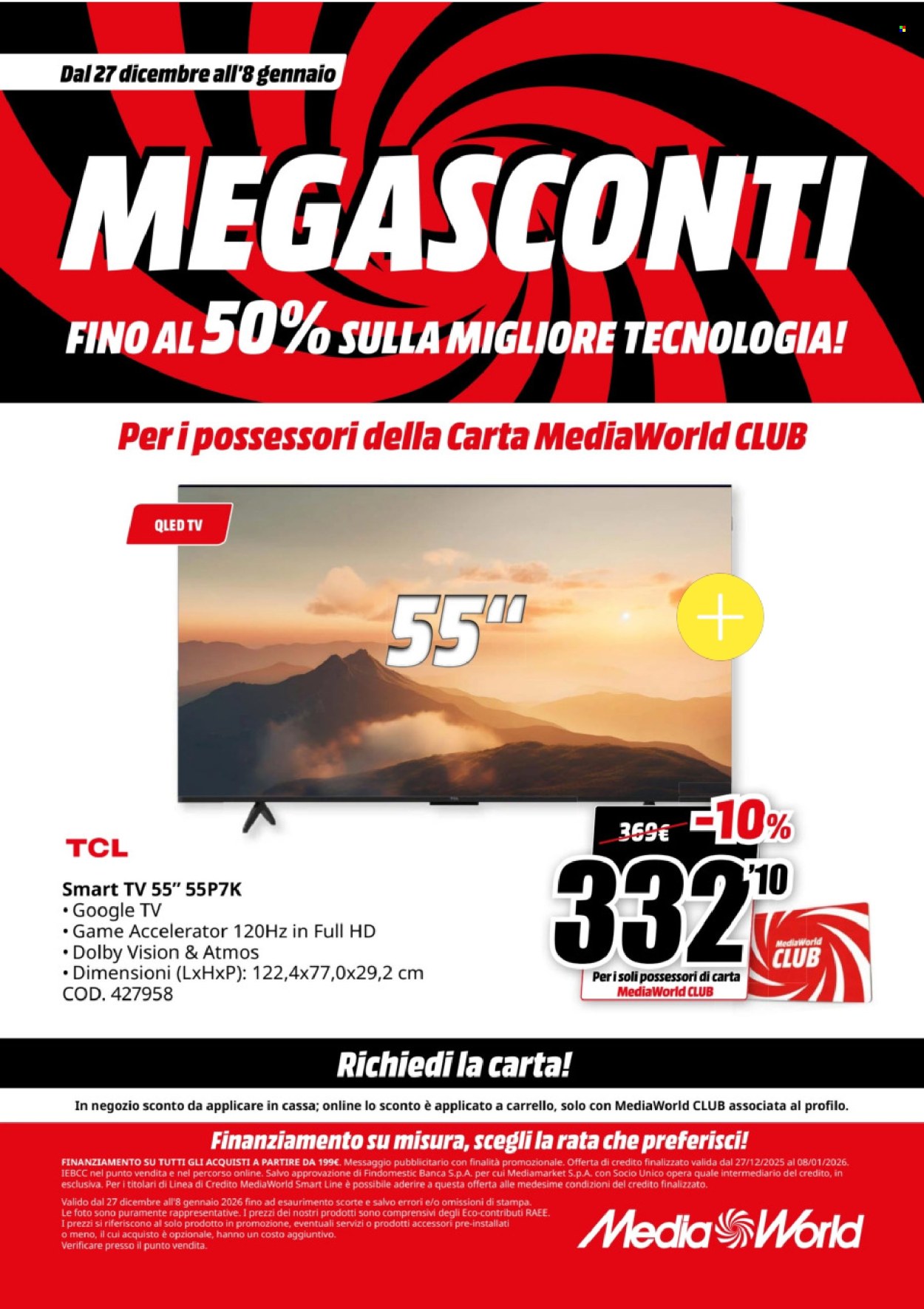 Volantino MediaWorld - 27/12/2025 - 8/1/2026. Pagina 37