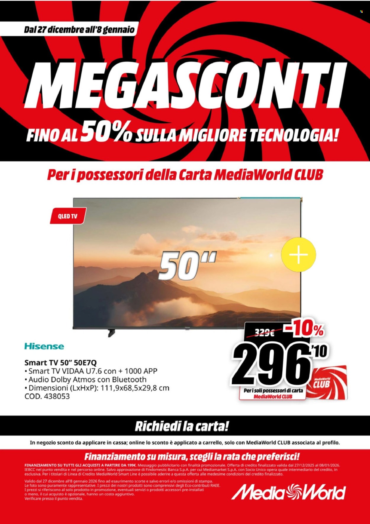Volantino MediaWorld - 27/12/2025 - 8/1/2026. Pagina 38