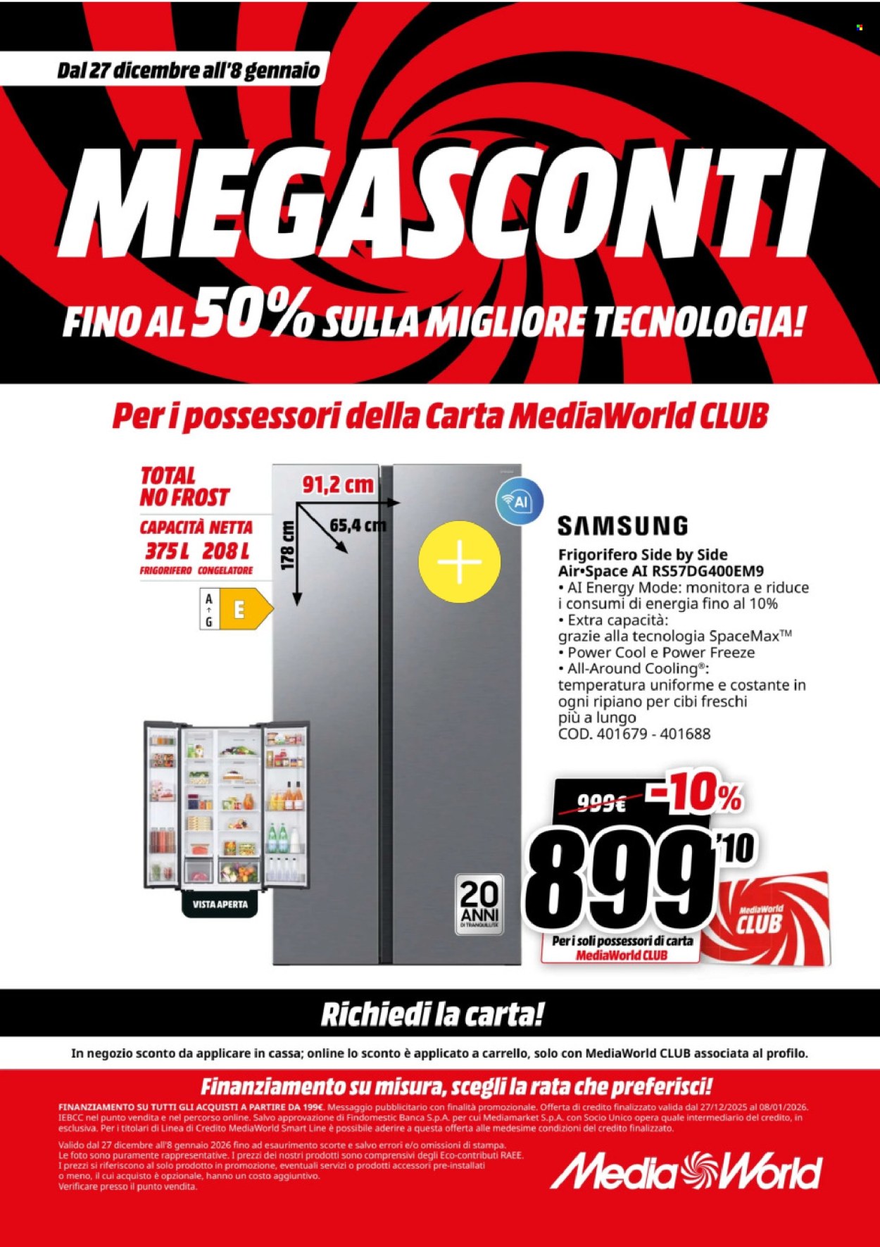 Volantino MediaWorld - 27/12/2025 - 8/1/2026. Pagina 42