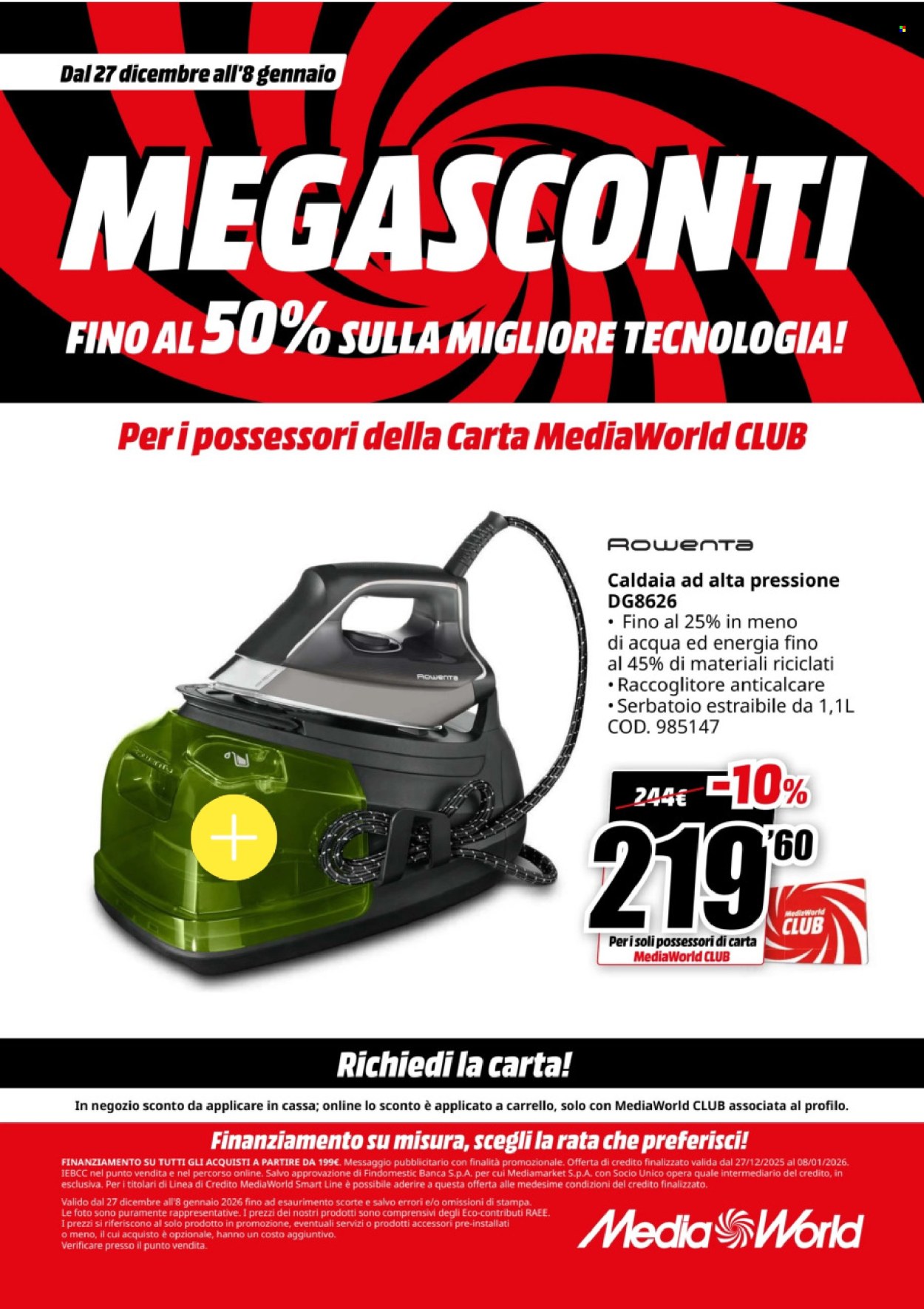 Volantino MediaWorld - 27/12/2025 - 8/1/2026. Pagina 53