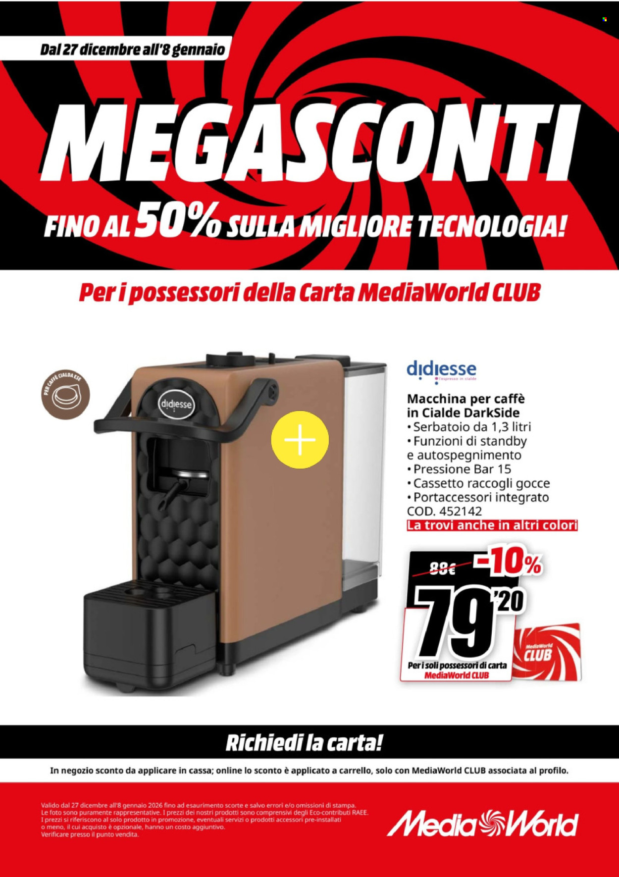 Volantino MediaWorld - 27/12/2025 - 8/1/2026. Pagina 56