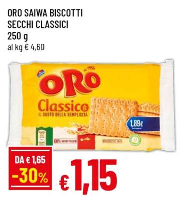 ORO SAIWA BISCOTTI SECCHI CLASSICI