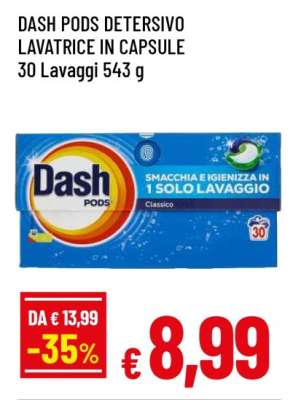 Dash Pods Detersivo Lavatrice in Capsule