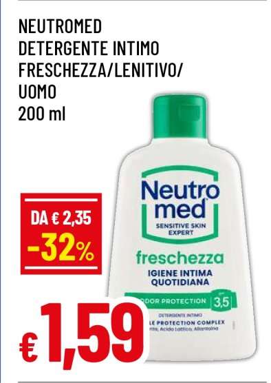 NEUTROMED DETERGENTE INTIMO FRESCHEZZA/LENITIVO/UOMO
