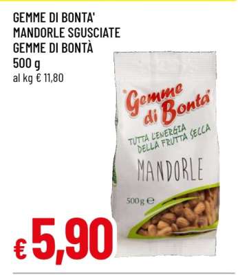 GEMME DI BONTA' MANDORLE SGUSCIATE