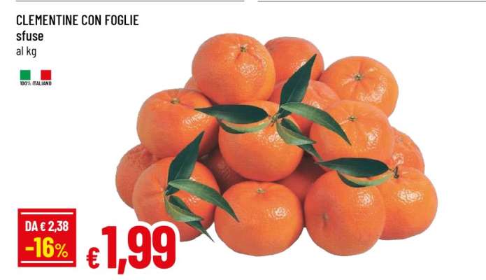 Clementine con foglie