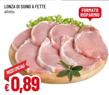 Lonza di Suino a Fette