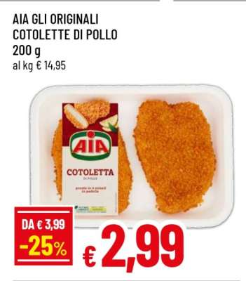 AIA GLI ORIGINALI COTOLETTE DI POLLO