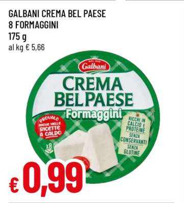 GALBANI CREMA BEL PAESE 8 FORMAGGINI