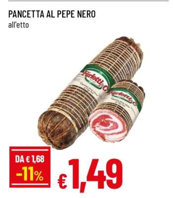 PANCETTA AL PEPE NERO