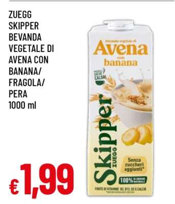 Zuegg Skipper Bevanda Vegetale di Avena