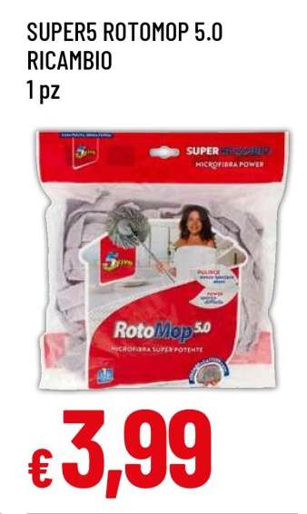 SUPER5 ROTOMOP 5.0 RICAMBIO