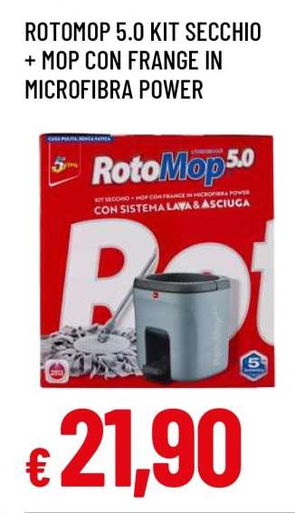 ROTOMOP 5.0 KIT SECCHIO + MOP