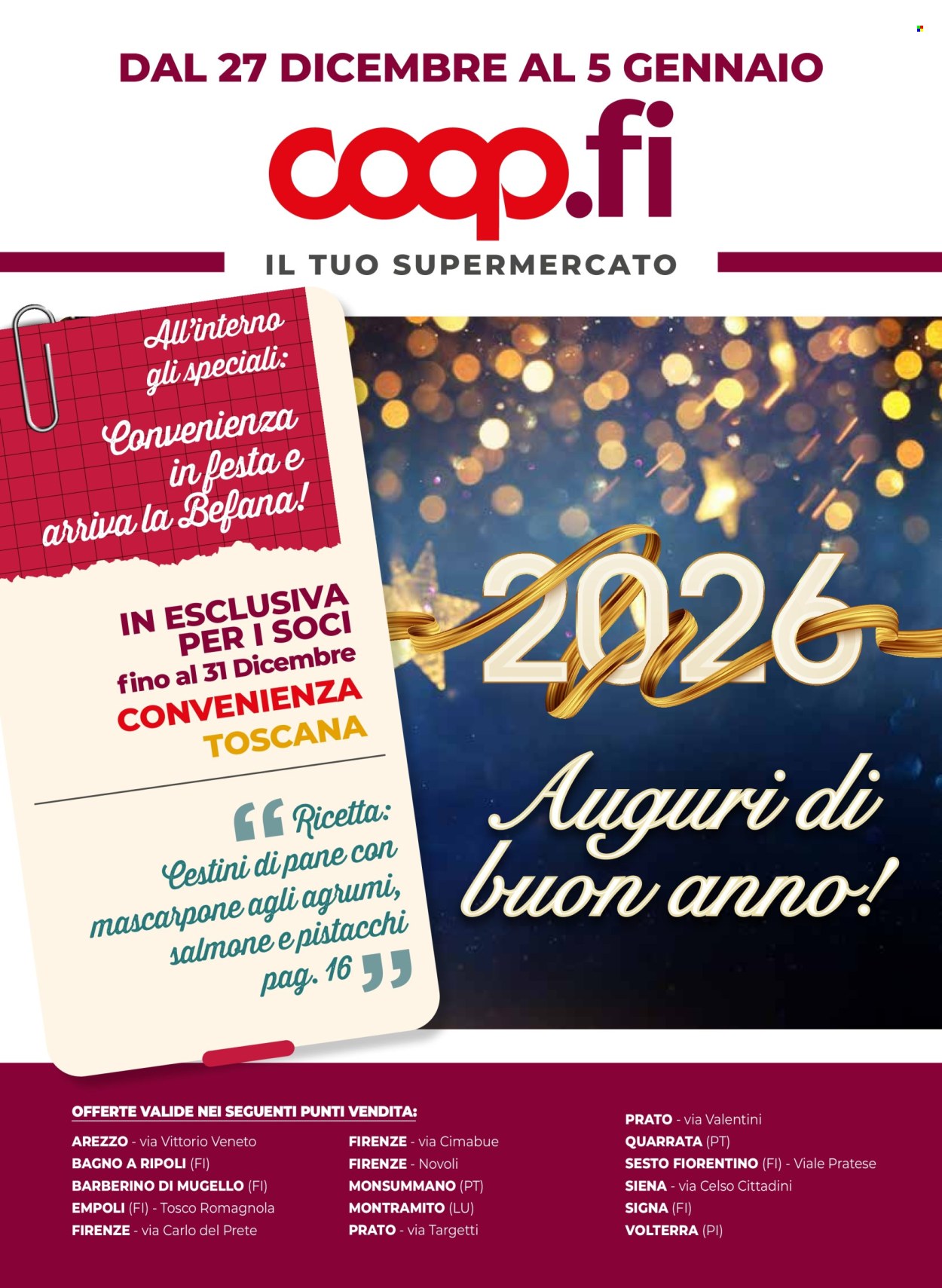 Volantino Coop - 27/12/2025 - 5/1/2026. Pagina 1