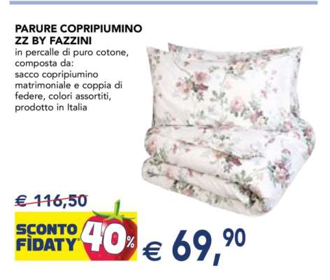 PARURE COPRIPIUMINO ZZ BY FAZZINI