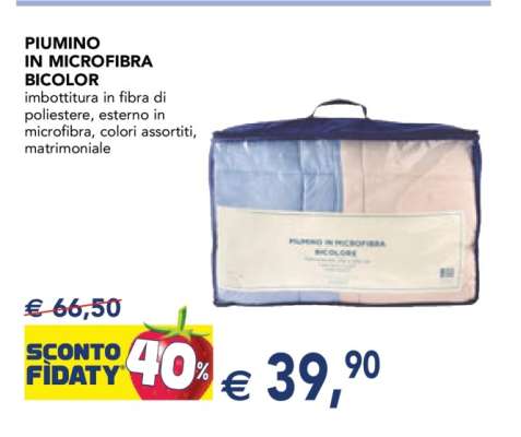 PIUMINO IN MICROFIBRA BICOLOR