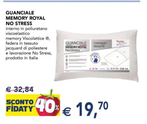 GUANCIALE MEMORY ROYAL NO STRESS