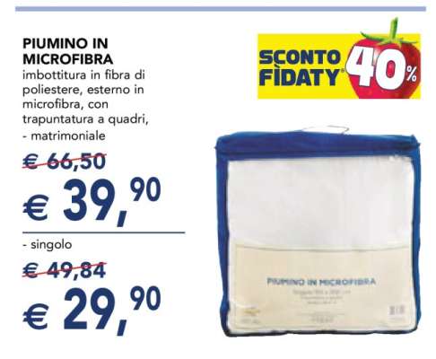 PIUMINO IN MICROFIBRA - matrimoniale