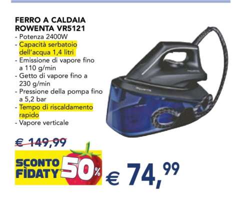 Ferro a Caldaia Rowenta VR5121