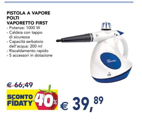 PISTOLA A VAPORE POLTI VAPORETTO FIRST