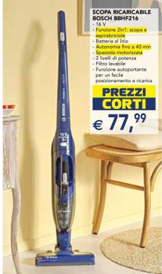 SCOPA RICARICABILE BOSCH BBHF216