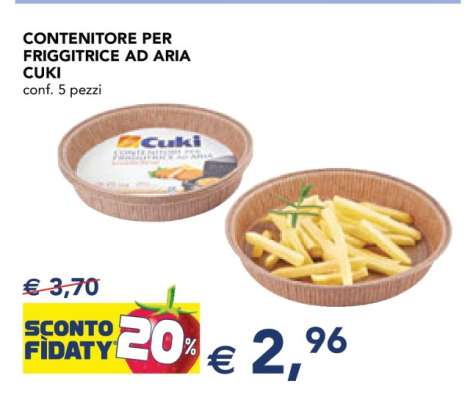 CONTENITORE PER FRIGGITRICE AD ARIA CUKI