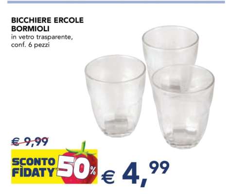 BICCHIERE ERCOLE BORMIOLI