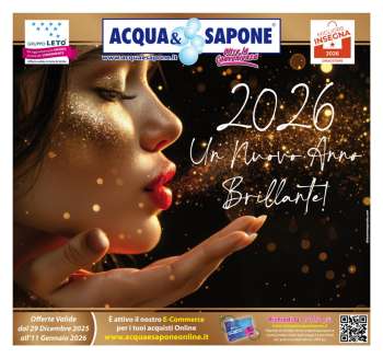 Volantino Acqua & Sapone - 29/12/2025 - 11/1/2026.