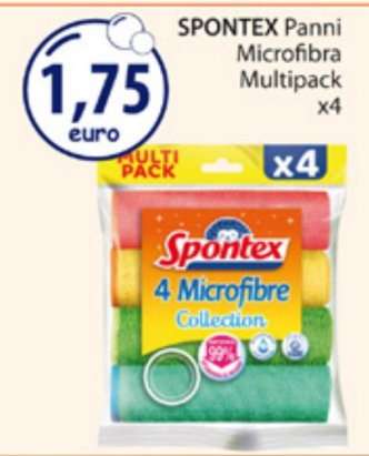 SPONTEX Panni Microfibra Multipack x4