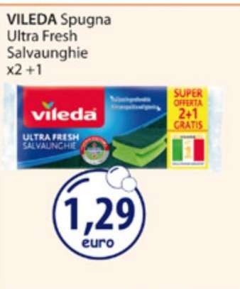 VILEDA Spugna Ultra Fresh Salvaunghie x2 +1
