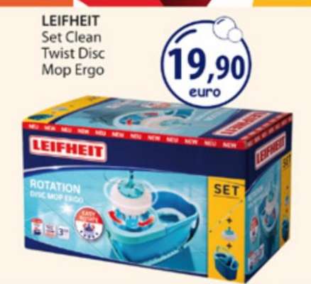 LEIFHEIT Set Clean Twist Disc Mop Ergo