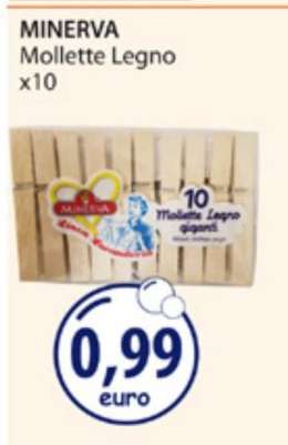 MINERVA Mollette Legno x10