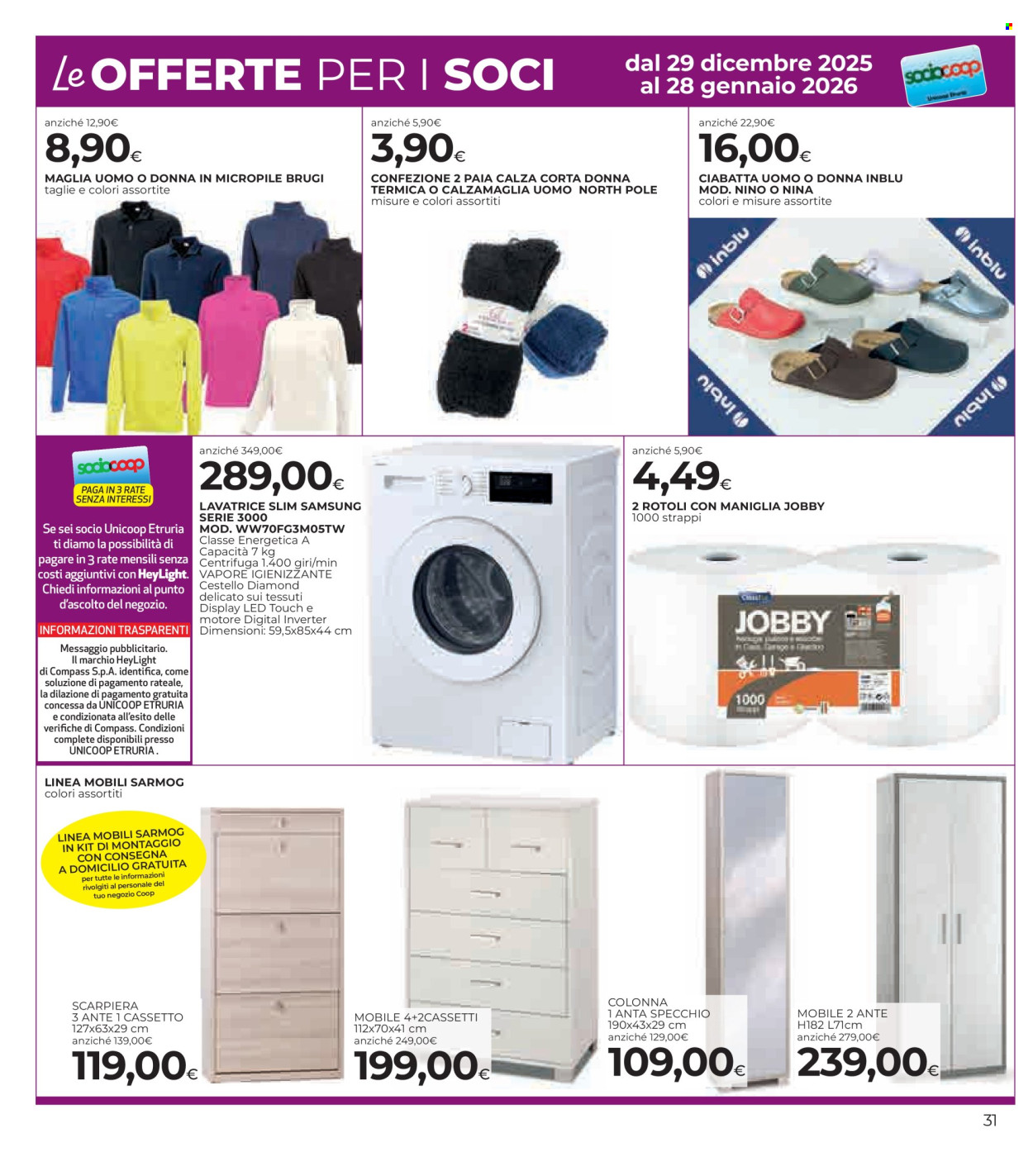 Volantino Coop - 29/12/2025 - 14/1/2026. Pagina 31