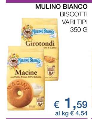 Mulino Bianco Biscotti Vari Tipi