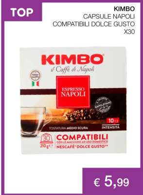 KIMBO CAPSULE NAPOLI COMPATIBILI DOLCE GUSTO X30